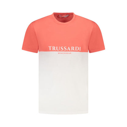 Trussardi Pink Cotton Men T-Shirt