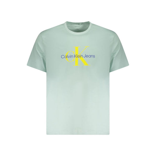 Calvin Klein Green Cotton Men T-Shirt