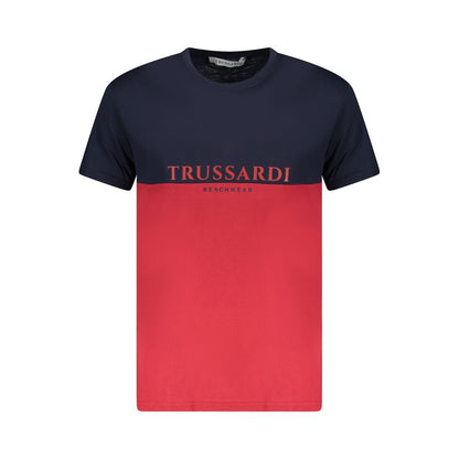 Trussardi Red Cotton Men T-Shirt