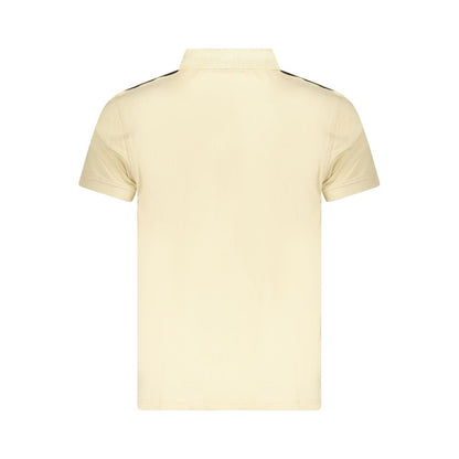 Cavalli Class Beige Cotton Men Polo Shirt