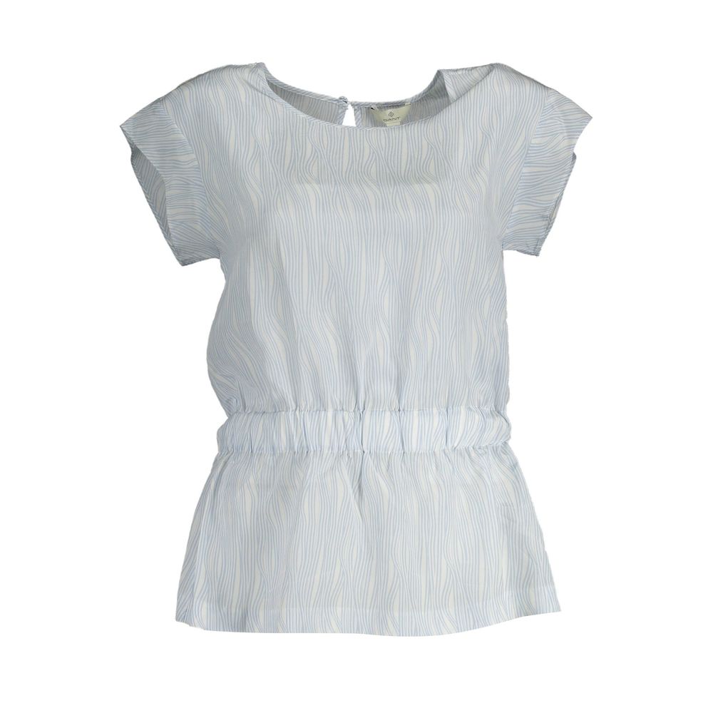 Gant Light Blue Silk Women Top