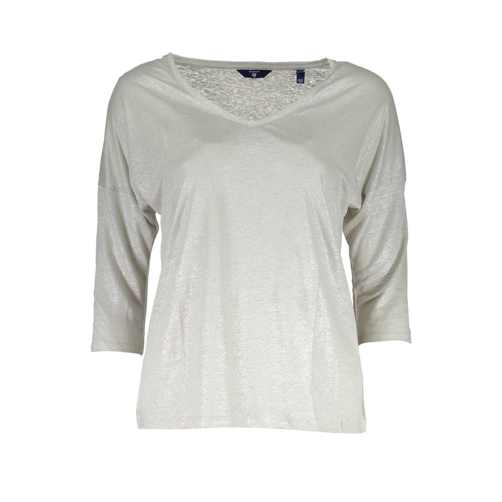 Gant Gray Linen Women Sweater