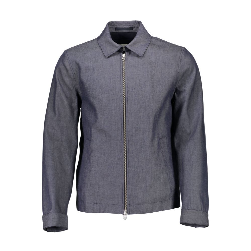 Gant Blue Cotton Men Jacket
