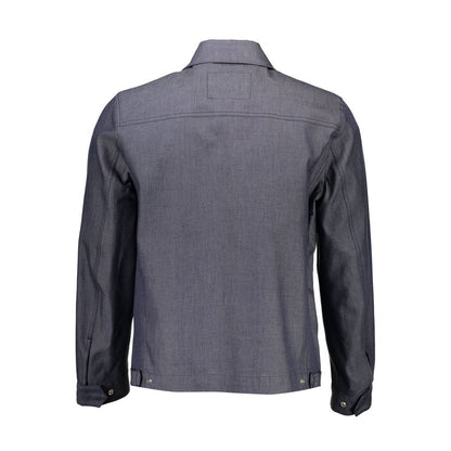 Gant Blue Cotton Men Jacket