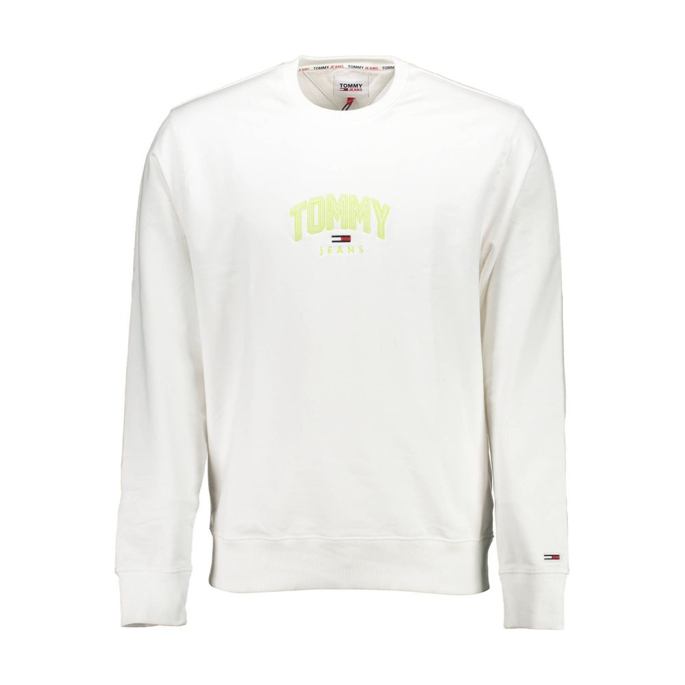 Tommy Hilfiger White Cotton Men Sweater