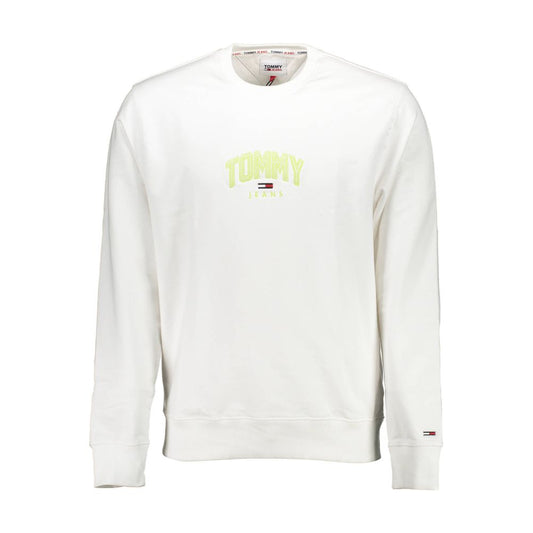 Tommy Hilfiger White Cotton Men Sweater