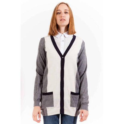 Gant Gray Wool Women Cardigan