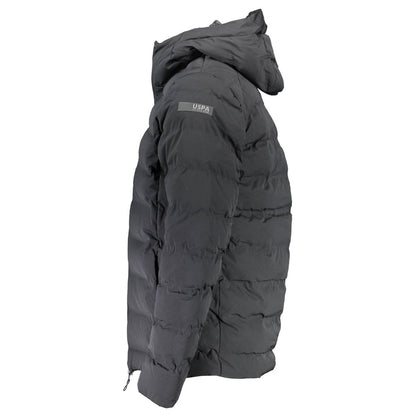 U.S. POLO ASSN. Black Elastane Mens Jacket