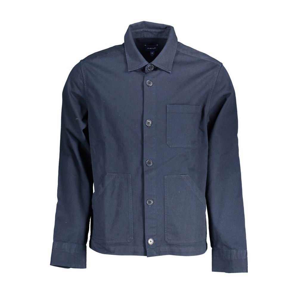 Gant Blue Cotton Men Shirt