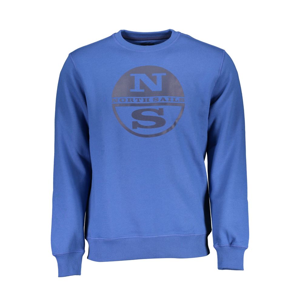 North Sails Blue Cotton Men Sweater