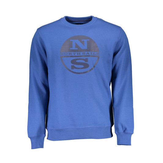 North Sails Blue Cotton Men Sweater