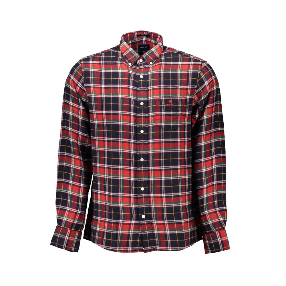 Gant Red Cotton Men Shirt