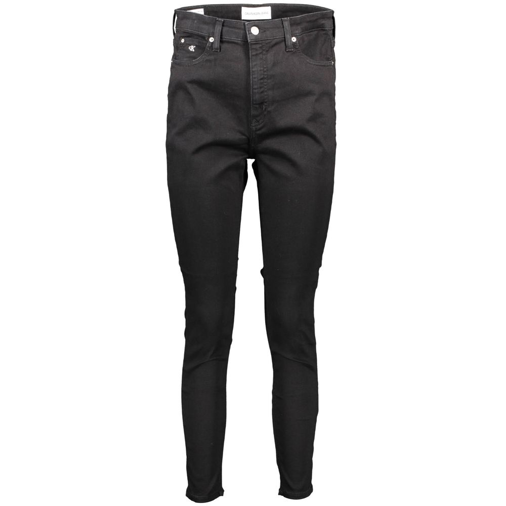 Calvin Klein Black Cotton Jeans & Pant