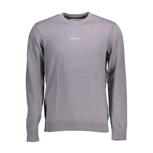 Calvin Klein Gray Cotton Men Sweater