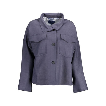 Gant Blue Viscose Women Jacket