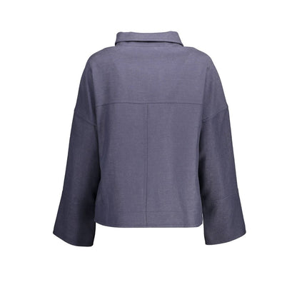 Gant Blue Viscose Women Jacket
