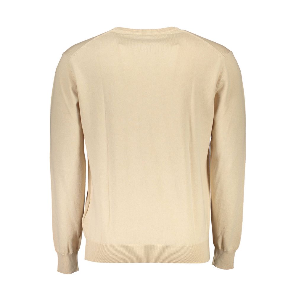 La Martina Beige Cotton Men Sweater