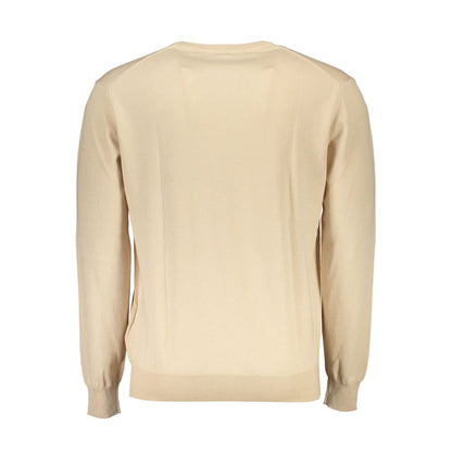 La Martina Beige Cotton Men Sweater