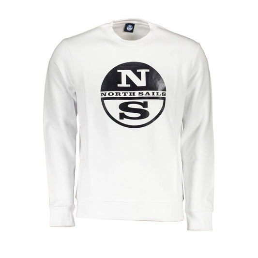 North Sails White Cotton Men Sweater