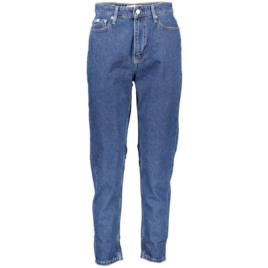 Calvin Klein Blue Cotton Jeans & Pant