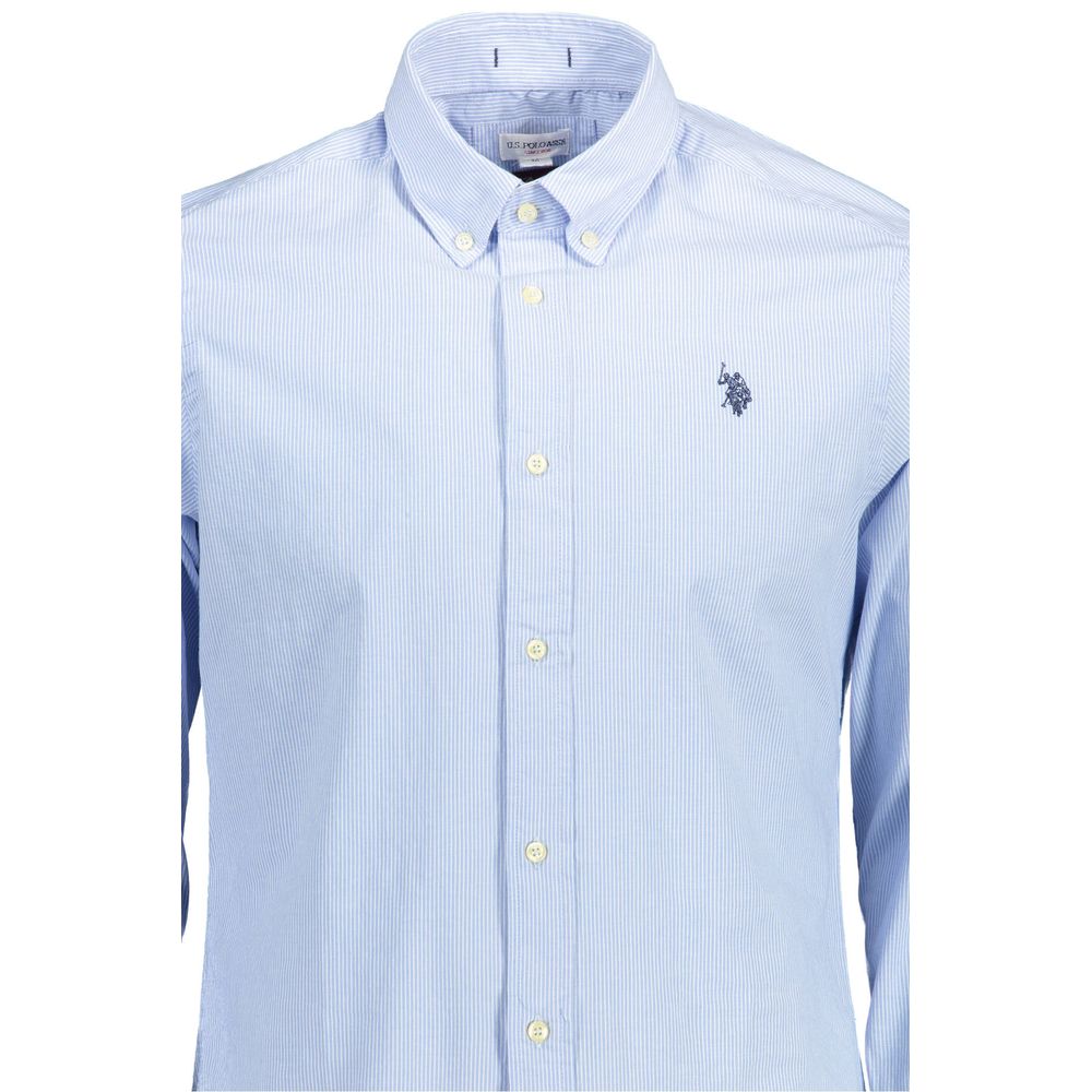 U.S. POLO ASSN. Light Blue Cotton Mens Shirt
