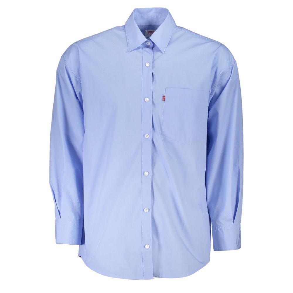 Levi's Light Blue Cotton Men Shirt