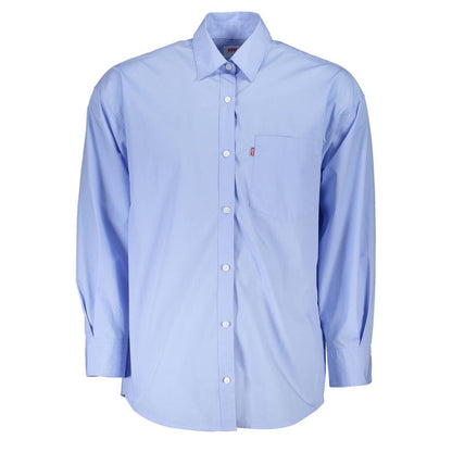 Levi's Light Blue Cotton Men Shirt