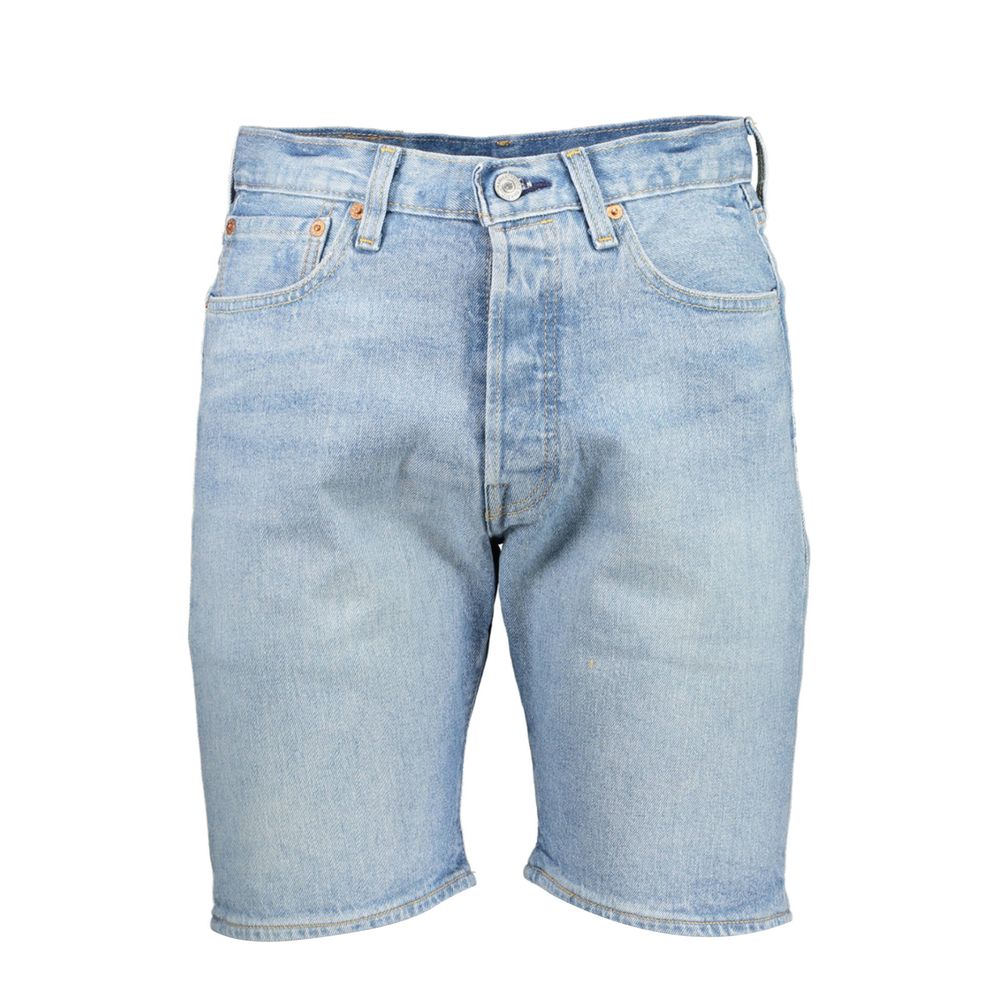 Levi's Light Blue Cotton Men Short