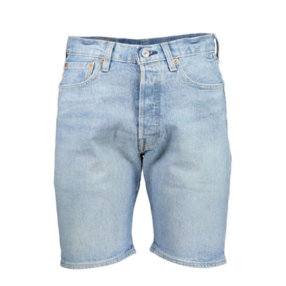 Levi's Light Blue Cotton Men Short