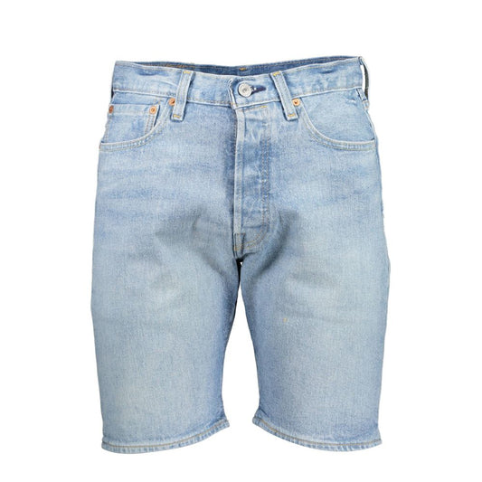 Levi's Light Blue Cotton Men Short