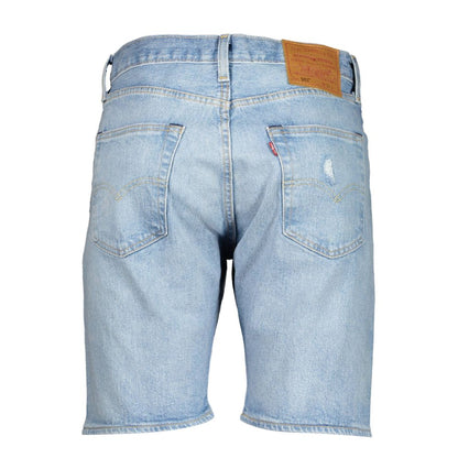 Levi's Light Blue Cotton Men Short