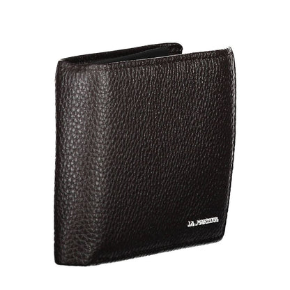 La Martina Brown Leather Men Wallet