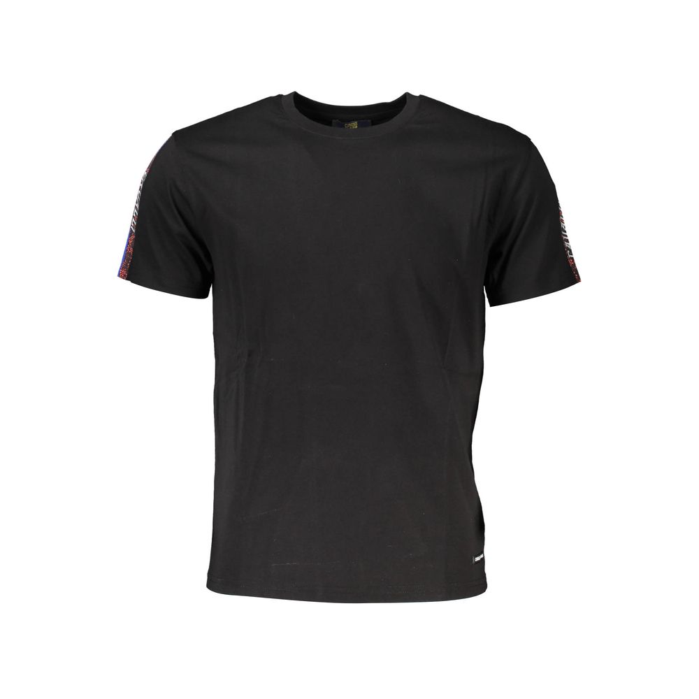 Cavalli Class Black Cotton Men T-Shirt