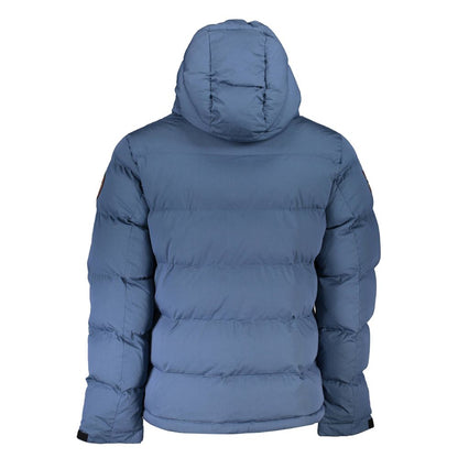 Napapijri Blue Polyester Men Jacket