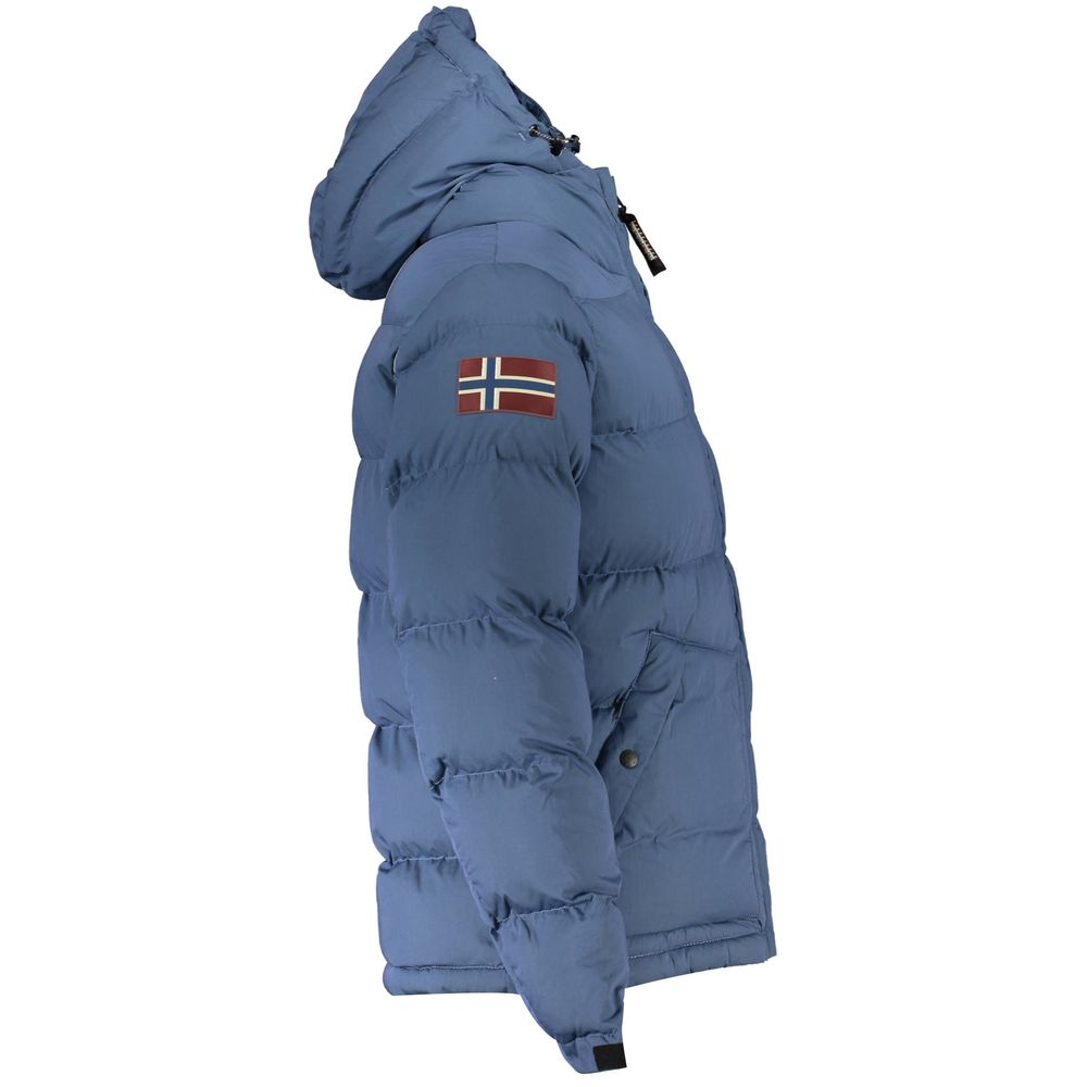 Napapijri Blue Polyester Men Jacket
