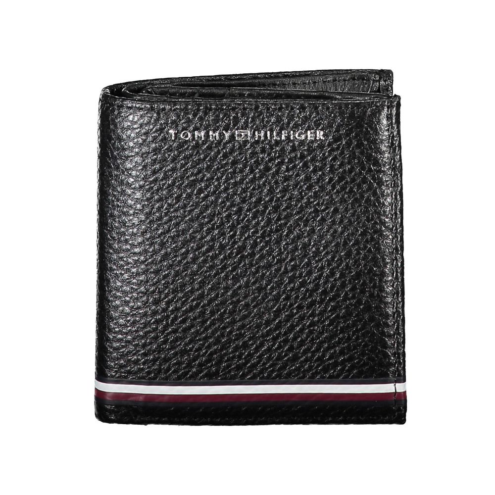 Tommy Hilfiger Black Leather Men Wallet