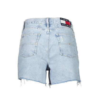 Tommy Hilfiger Light Blue Cotton Women Denim Short