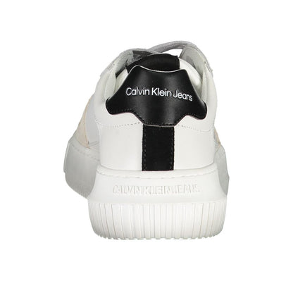 Calvin Klein White Polyester Sneaker