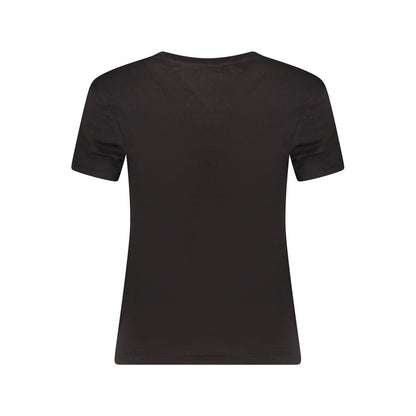 Tommy Hilfiger Black Cotton Tops & T-Shirt