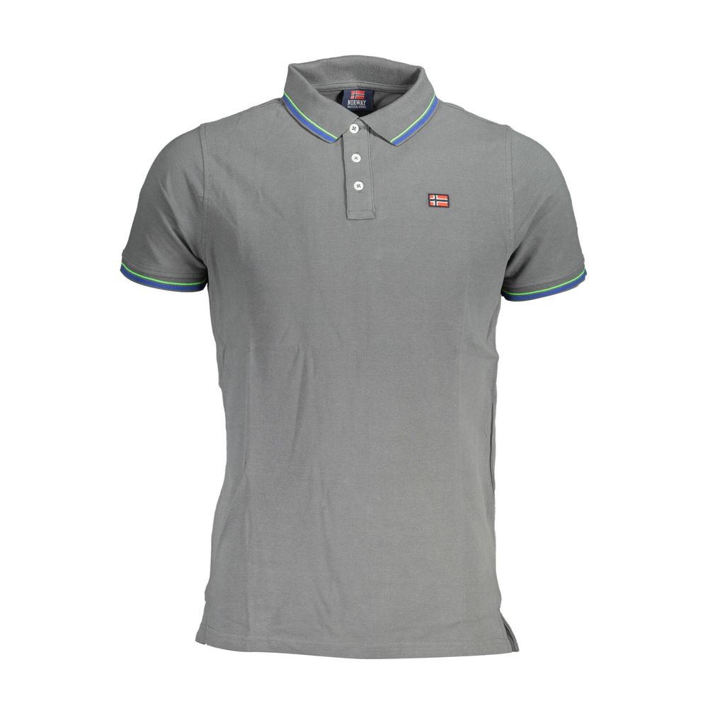 Norway 1963 Brown Cotton Men Polo Shirt