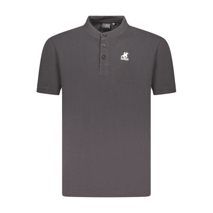 U.S. Grand Polo Black Cotton Men Polo Shirt