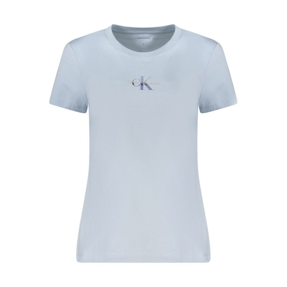 Calvin Klein Light Blue Cotton Women T-Shirt