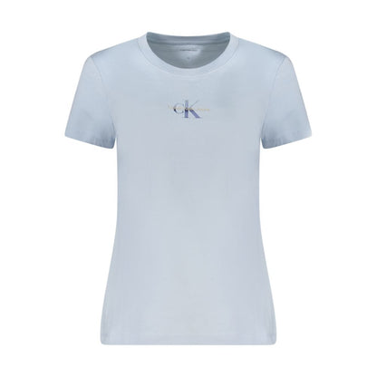 Calvin Klein Light Blue Cotton Women T-Shirt