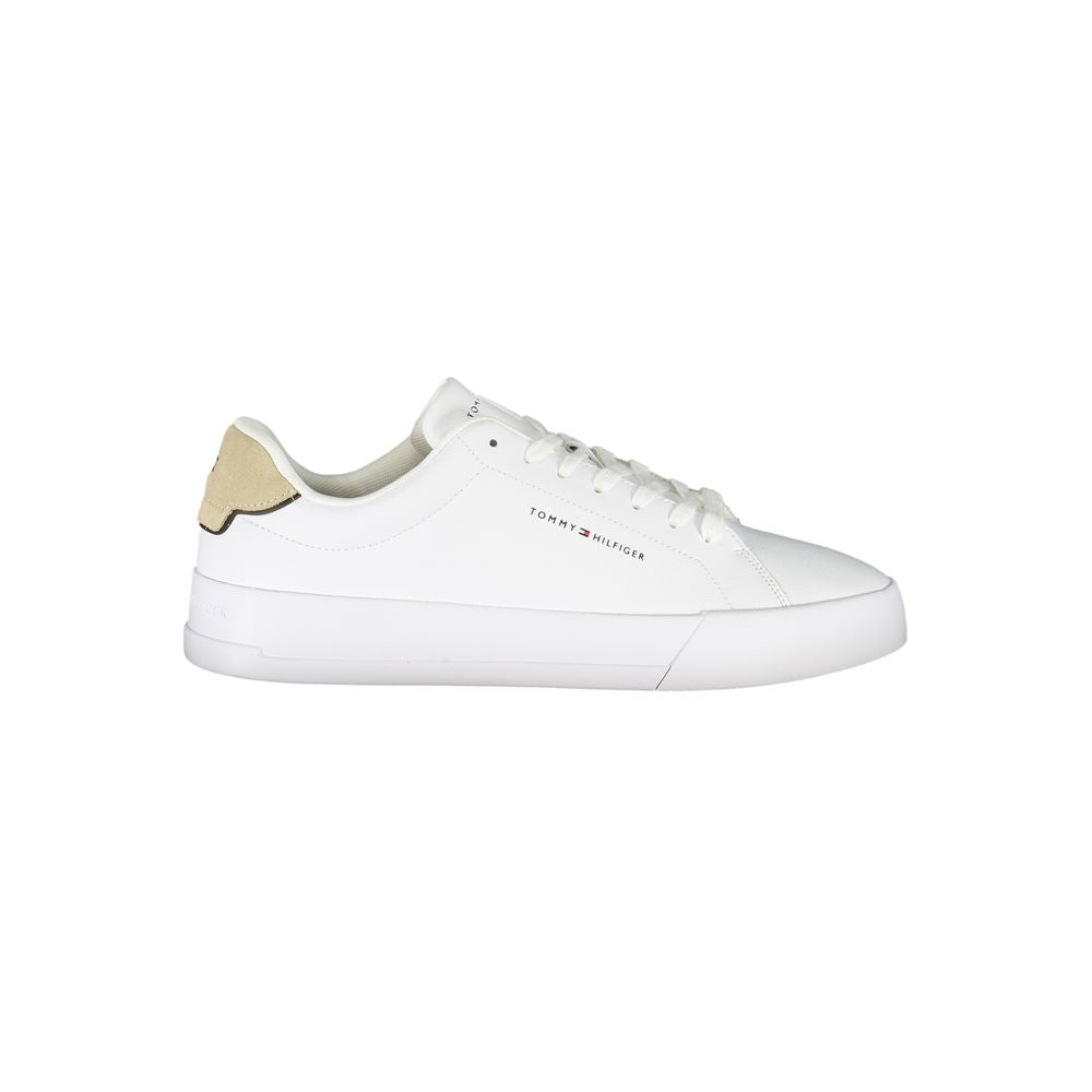Tommy Hilfiger White Leather Men Sneaker