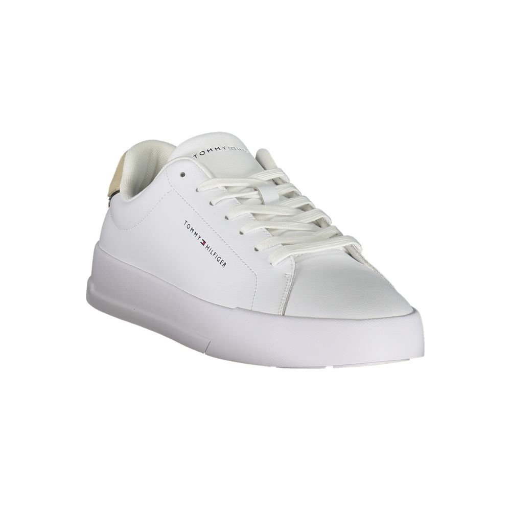 Tommy Hilfiger White Leather Men Sneaker