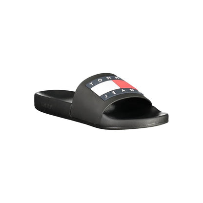 Tommy Hilfiger Black Polyethylene Men Sandal