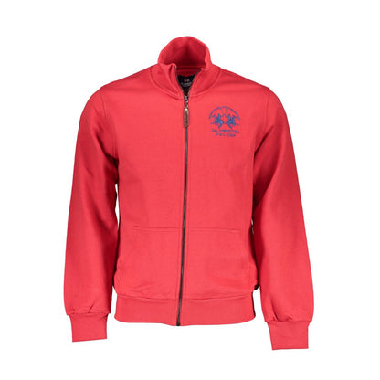 La Martina Red Cotton Men's Sweater