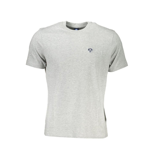 North Sails Brown Cotton Men T-Shirt