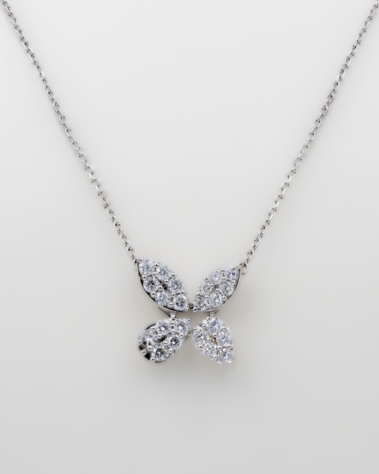 NATURAL DIAMOND BUTTERFLY NECKLACE