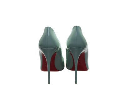 Christian Louboutin So Kate 120 Green Patent Leather High Heel Pumps